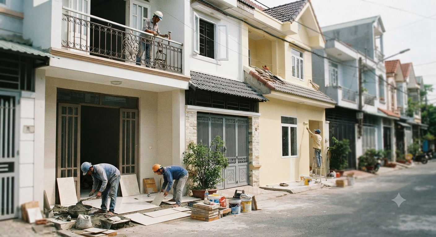 Các trường hợp sửa chữa nhà không cần xin phép xây dựng